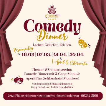 Comedy Dinner Schlosshotel Mondsee